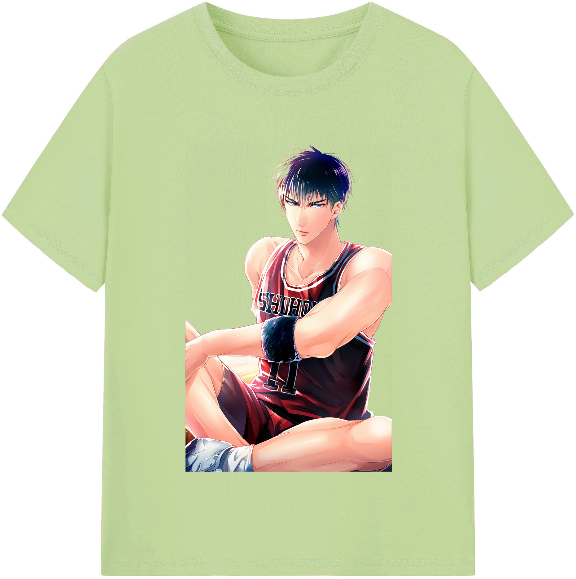 SLAM DUNK／スラムダンク 綿100％半袖Tシャツ（フロントプリント）